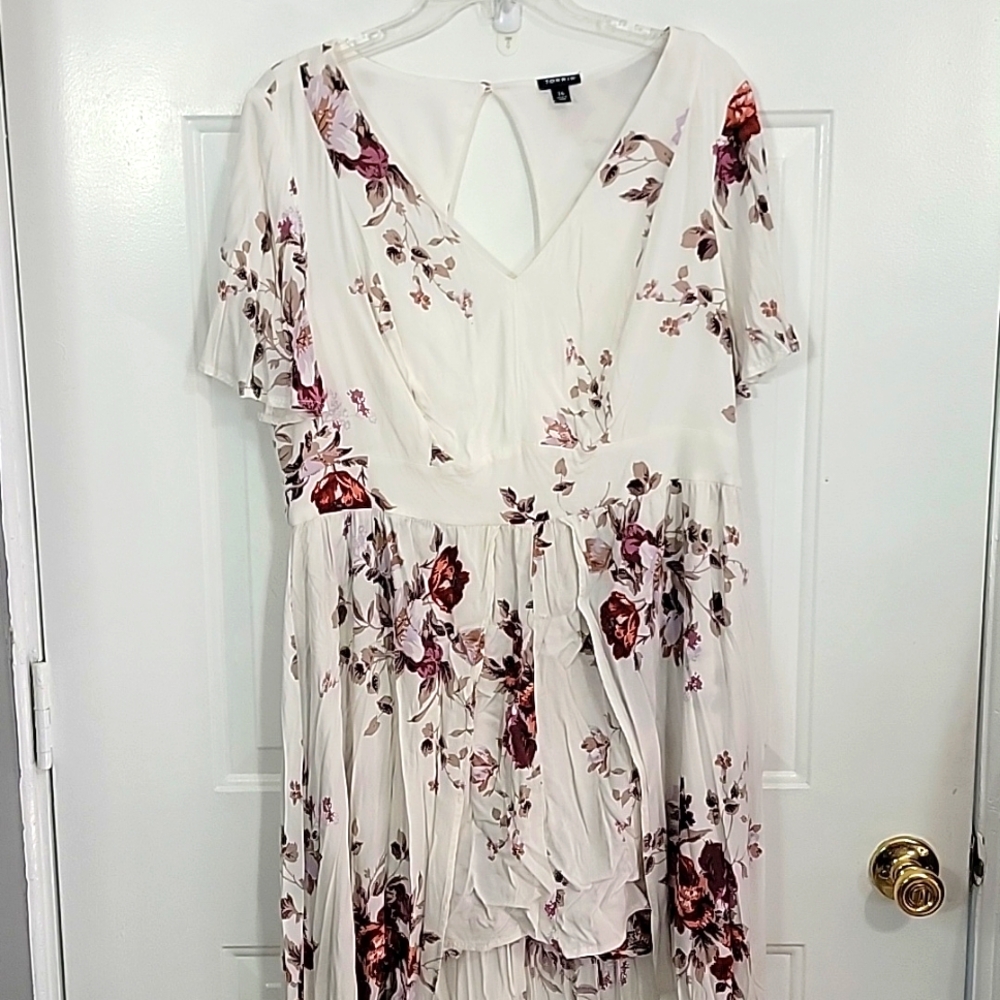 ALTERED - Torrid Hi-Low Floral Dress